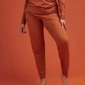 ThirdLove Wonderknit Pajama Jogger Pants Burnt Orange Women’s XL
